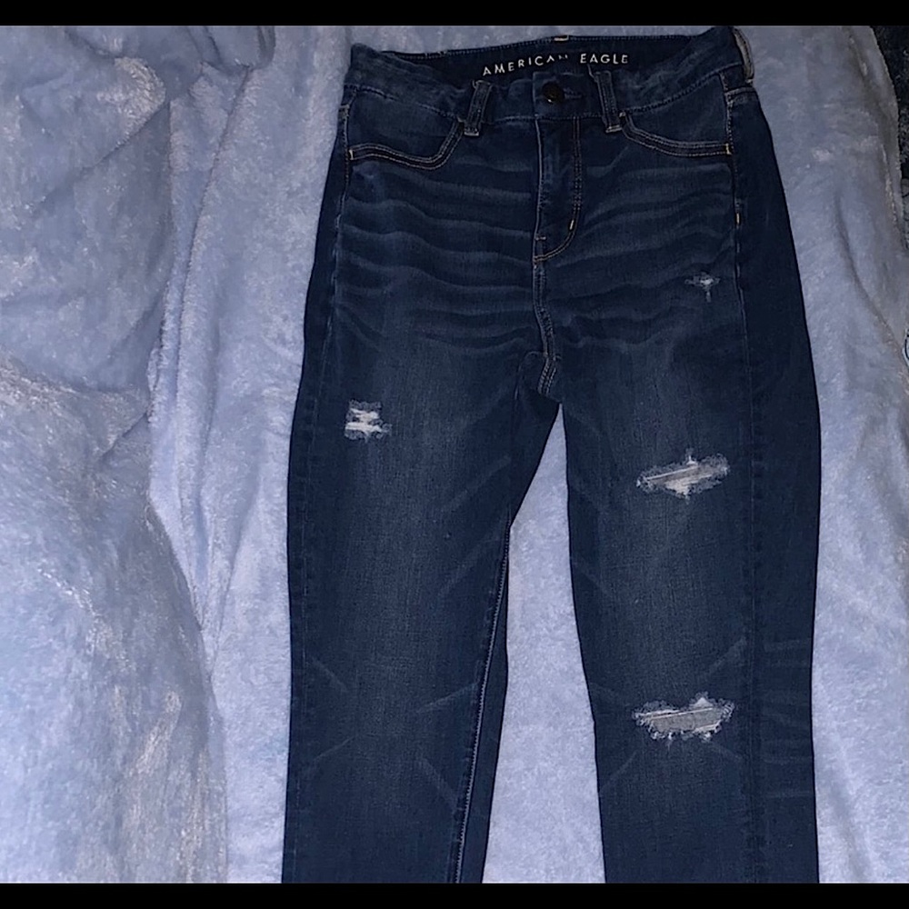 Super stretchy skinny jeans.